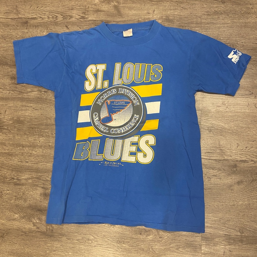 Youth Vintage St Louis Blues Starter T-Shirt
